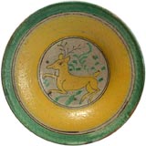 Antique Guatemalan Majolica Montiel Pictorial Plate - Circa 1900