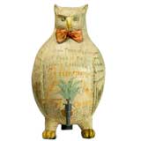 Large Vintage Mexican Ceramic Mezcal Owl from Oaxaca.