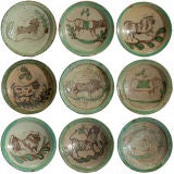19th Century Andean Maiolica Plate Collection