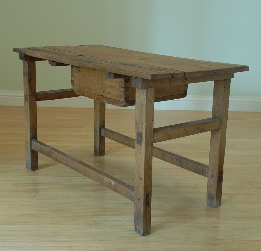19th Century Mexican Mesquite Wood Tavern Table 1