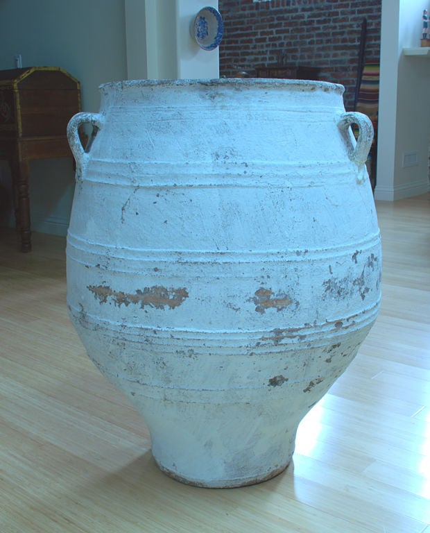 Large 19th Century Greek Olive Jar