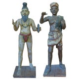 Large Late 19th Century Mandali Processional Figures