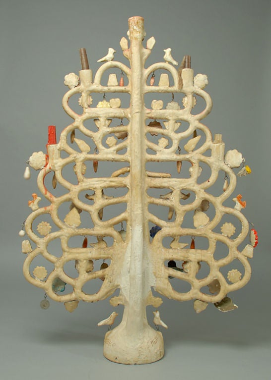 Mid-20th Century Huge Vintage Mexican Tree of Life Candelabra - Aurelio Flores