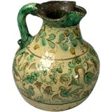 Large Antique Andean Majolica Pitcher Large Antique Andean Majolica Pitcher
