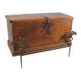 Antique 18th Century Spanish Colonial Chest on Stand