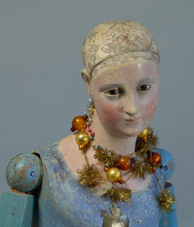 Spanish Colonial Articulated Santo - Santa Maria 1