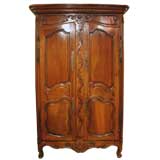 18th Century French Provincial Fruit-wood Armoire