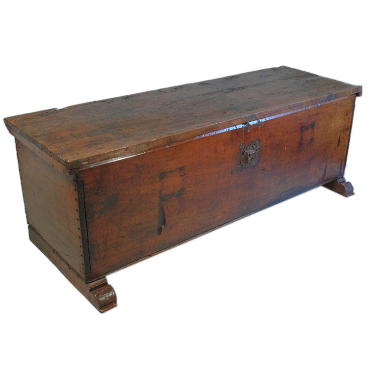 A Good 18th Century Spanish Coffer For Sale