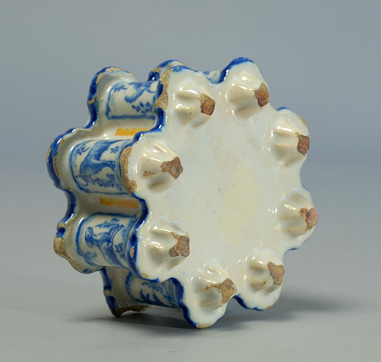 Ceramic Spanish Talavera Inkwell