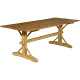 English painted oak table