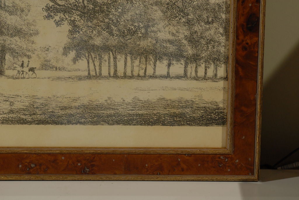 English Tree Engraving 'Restrike from the Original Circa 1820s Plate'