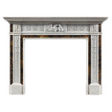 A late 18th century Neo Classical marble chimneypiece