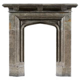 Antique 19th Century Carved Sandstone Chimneypiece
