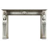 Early 19th century Neo-Classical marble chimneypiece