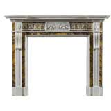 Late 18th Century Stauary and Sienna marble chimneypiece