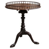 George III carved mahogany tripod table
