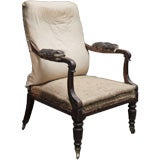 A George IV Library Chair