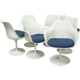 Eight Swivel Tulip Chairs by Eero Saarinen for Knoll