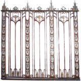 Large Wrought, Forged, Machined Steel Fence Panel