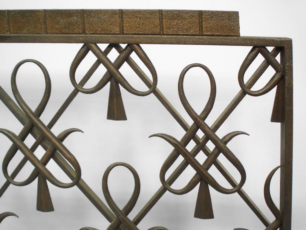 A French Art Deco Fire Screen Attributed to Raymond Subes