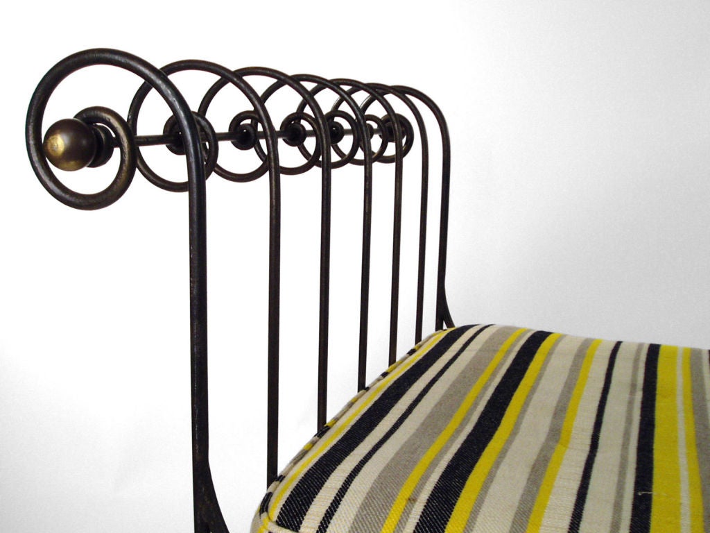 A Vintage Iron Scroll Daybed by Gruen