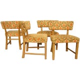 A Set of Four Dining Chairs by Edward Wormley A Set of Four Dining Chairs by Edward Wormley