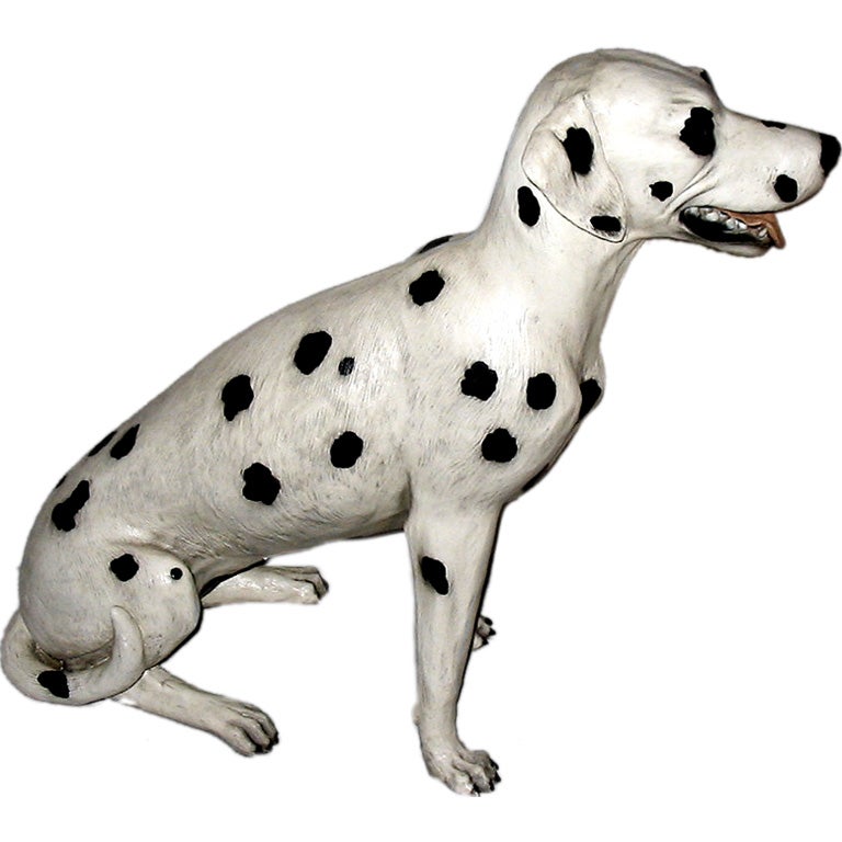 A Decorative Dog Statue Dalmatian