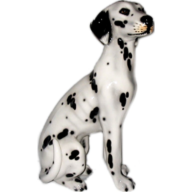 A Porcelain Dog Decorative Dalmatian