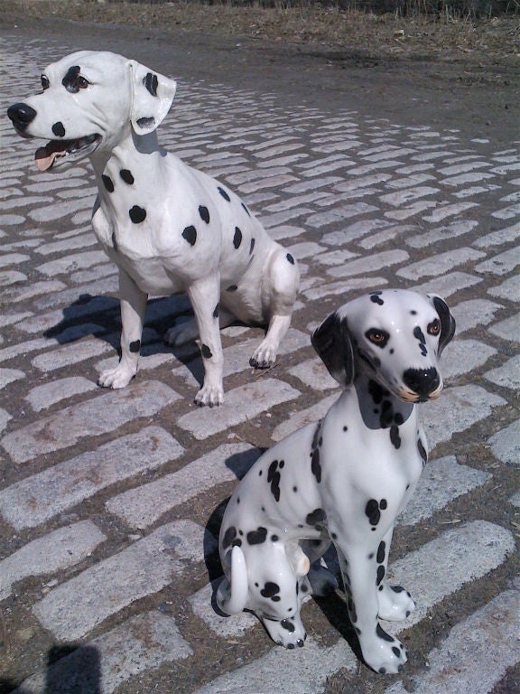 Late 20th Century A Porcelain Dog Decorative Dalmatian
