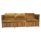 A Pair of Split Reed Rattan Couches