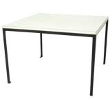 Iron T bar with Laminate Top Table by Florence Knoll