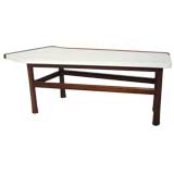 Mahogany Laminate Top Cocktail Table by Edward Wormley Mahogany Laminate Top Cocktail Table by Edward Wormley