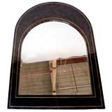 Tessalated Tortoise Mirror Frame with Shell "Rope" Brass Inlay