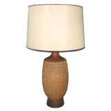 A Nicely Crafted Large Pottery Lamp by Design Technics