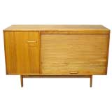 A Walnut Credenza with Tambour Door by Jens Risom