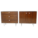 Pair of Rosewood Thin Edge Cabinets by George Nelson