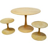 Vintage A Modernist Child's Maple Table and Stools by Nanna Ditzel