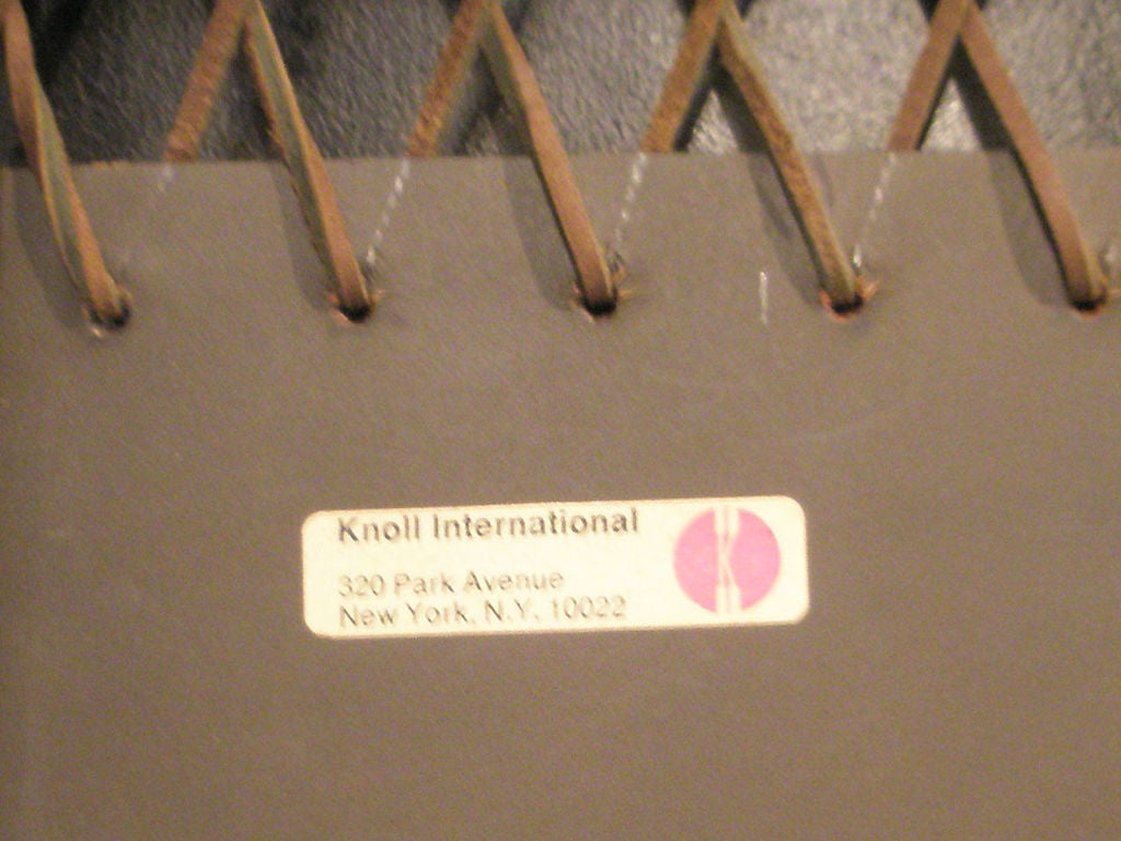 A Set of 4 Knoll Chrome & Leather MR Chairs by Mies Van der Rohe In Good Condition In Ferndale, MI