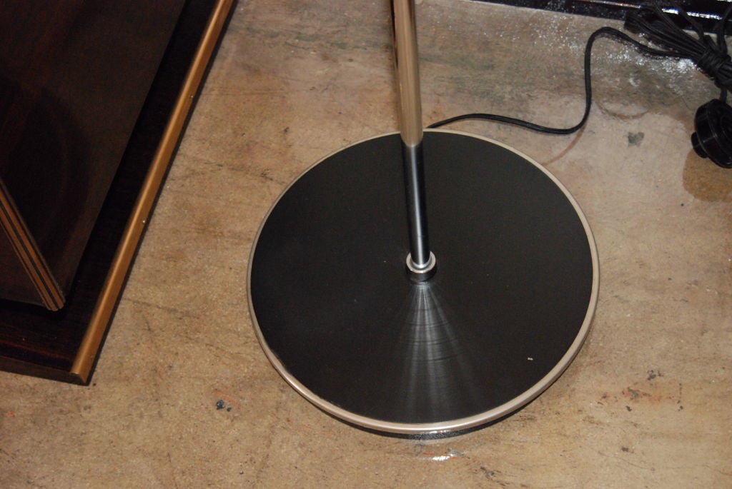 Mid-Century Modern 1970s French Chrome Floor Lamp For Sale