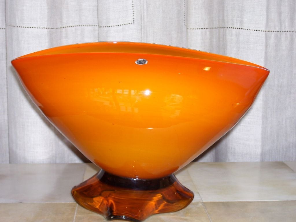 Murano Glass Free-Form Murano Bowl For Sale