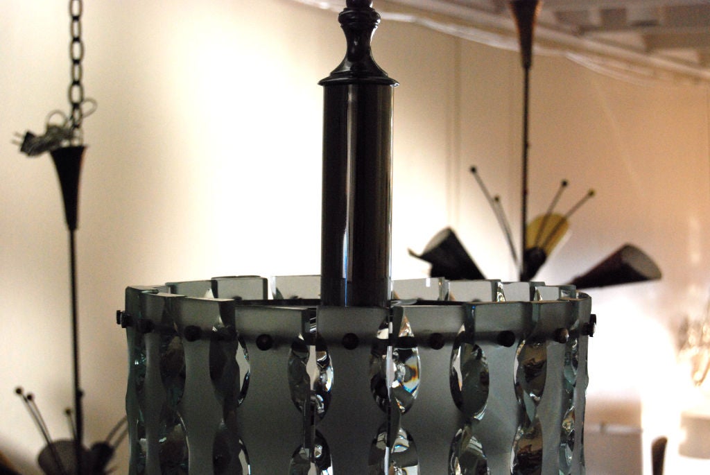 1960s Italian Chandelier Style of Max Ingrand In Good Condition For Sale In Cathedral City, CA