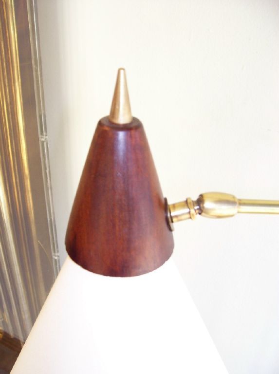 Wood 1950'S ITALIAN FLOOR LAMP