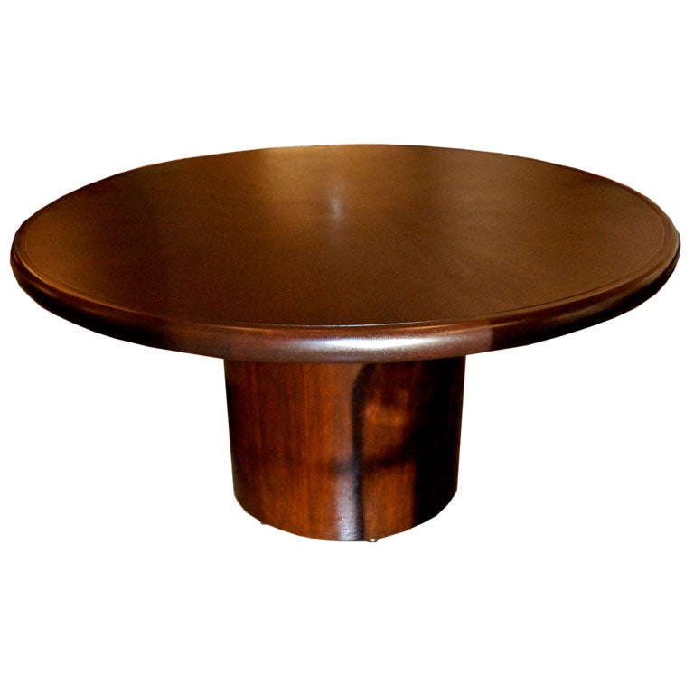 Edward Wormley for Dunbar Round Dining or Center Table For Sale