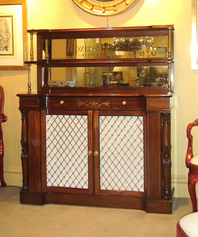 Regency style mahogany chiffonier