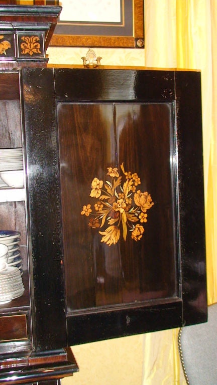 EXCEPTIONAL DUTCH MARQUETRY CABINET ON STAND 2