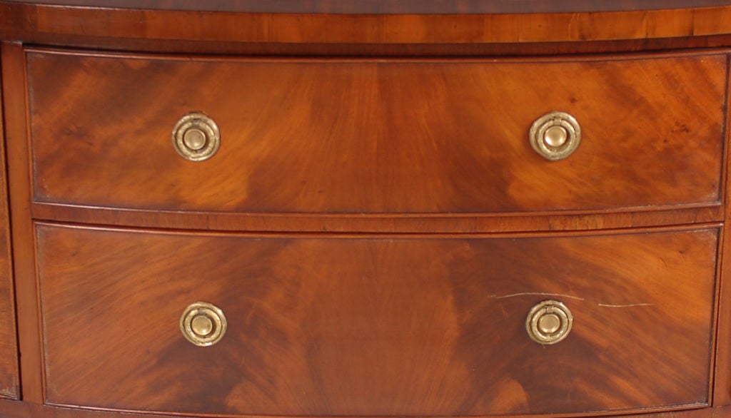 English Hepplewhite Style Mahogany Sideboard
