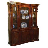 Antique Phillips & sons Early Victorian Mahogany Breakfront