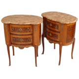 Pair of Transitional Louis XV Style  Commodes