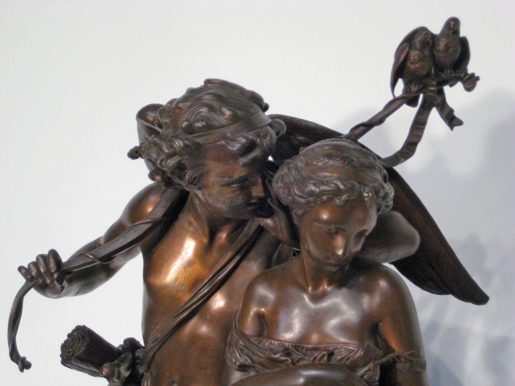 French Bronze Sculpture by  A. E. Carrier-Belleuse