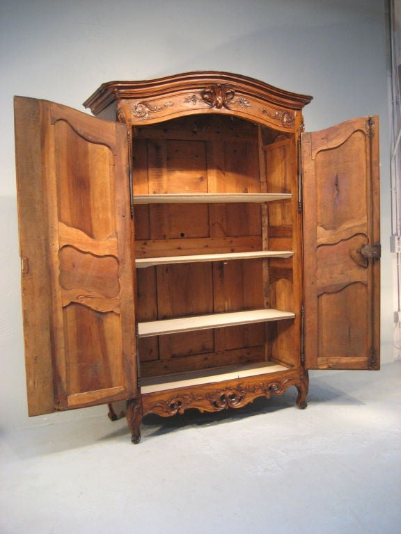 Wood French Provencal Bridal Armoire